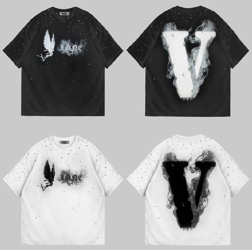 V BLACK DIAMONDS BLACK TEE