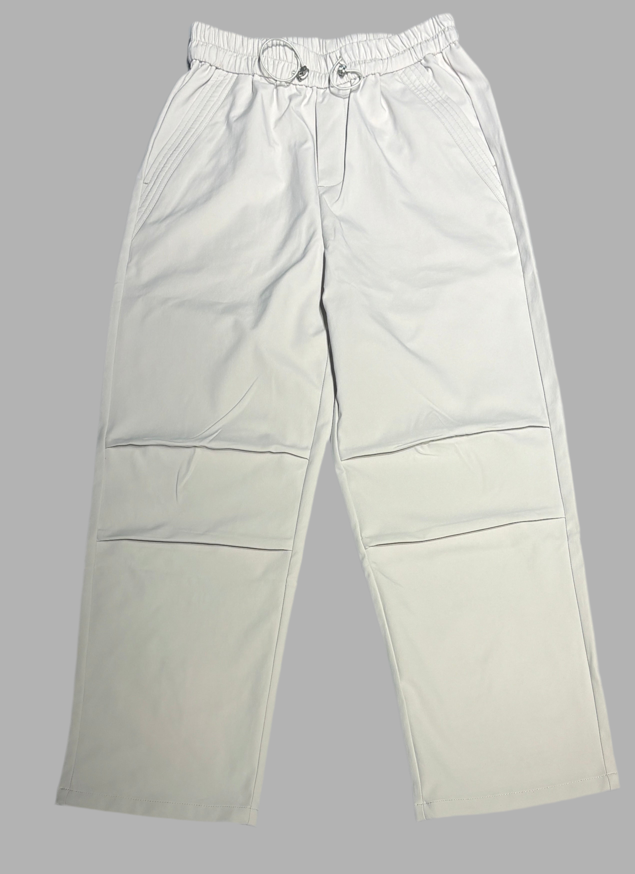 Baggy Nylon Pants Beige