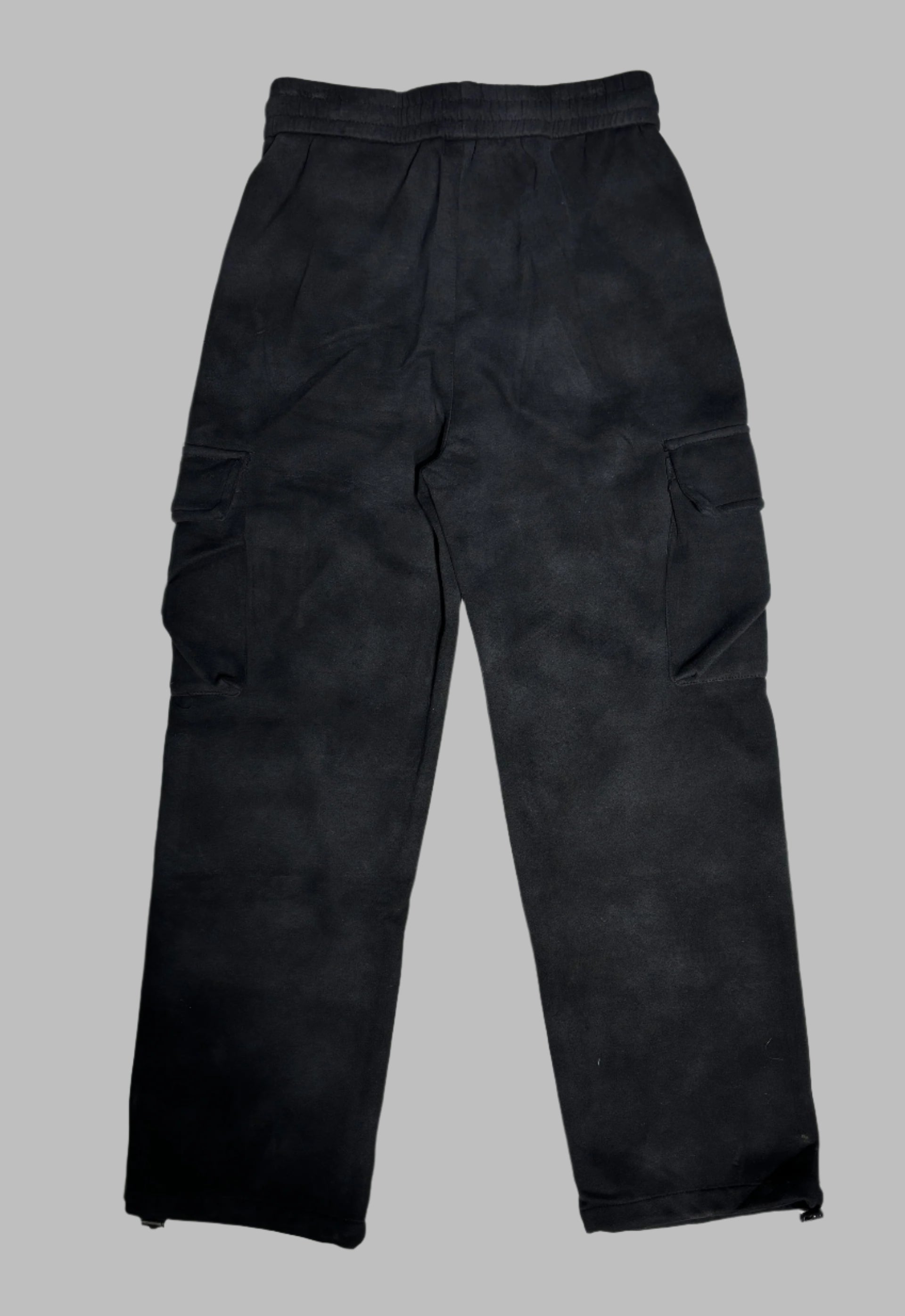 Pants Suede Black Cargo