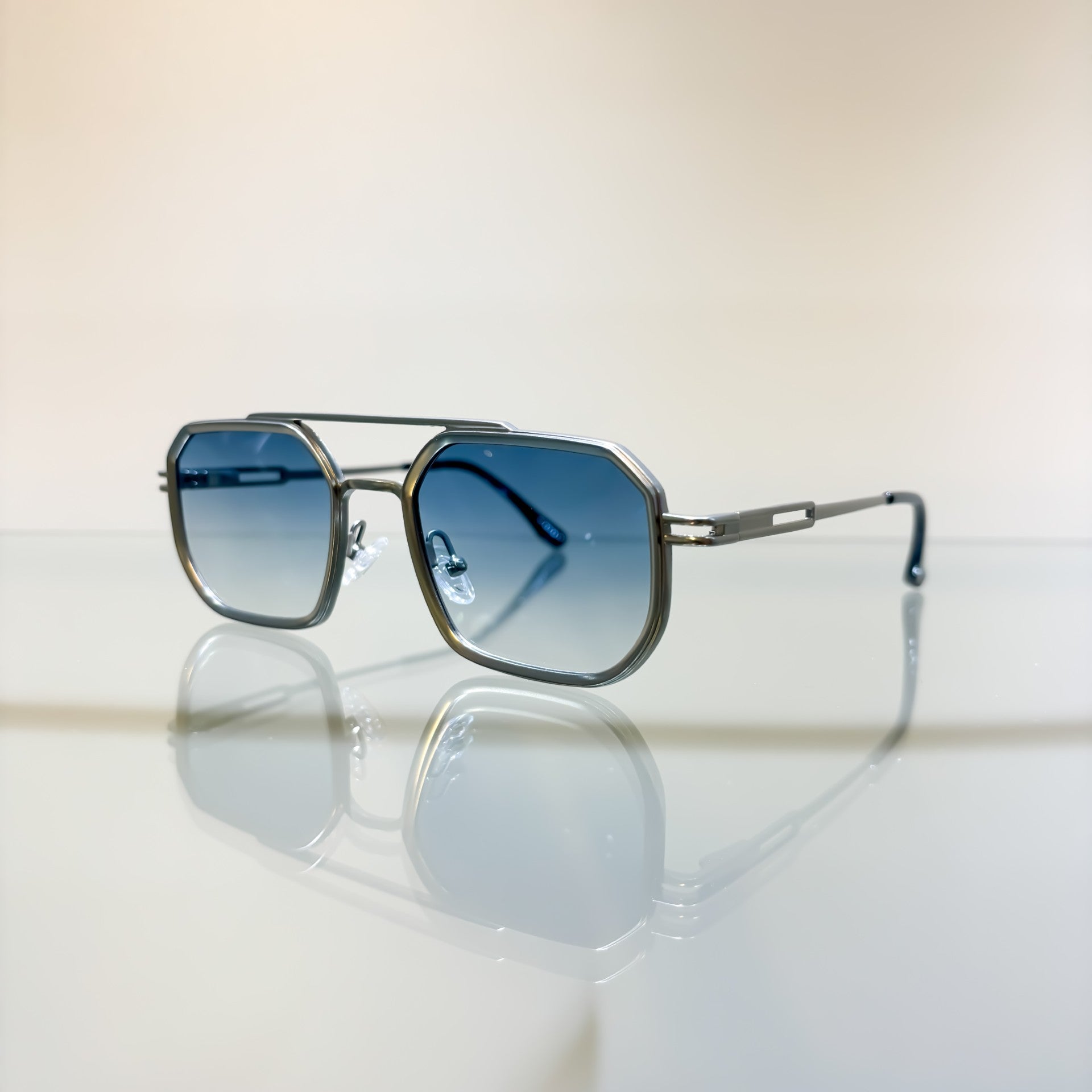 Glasses Square Avi Silver