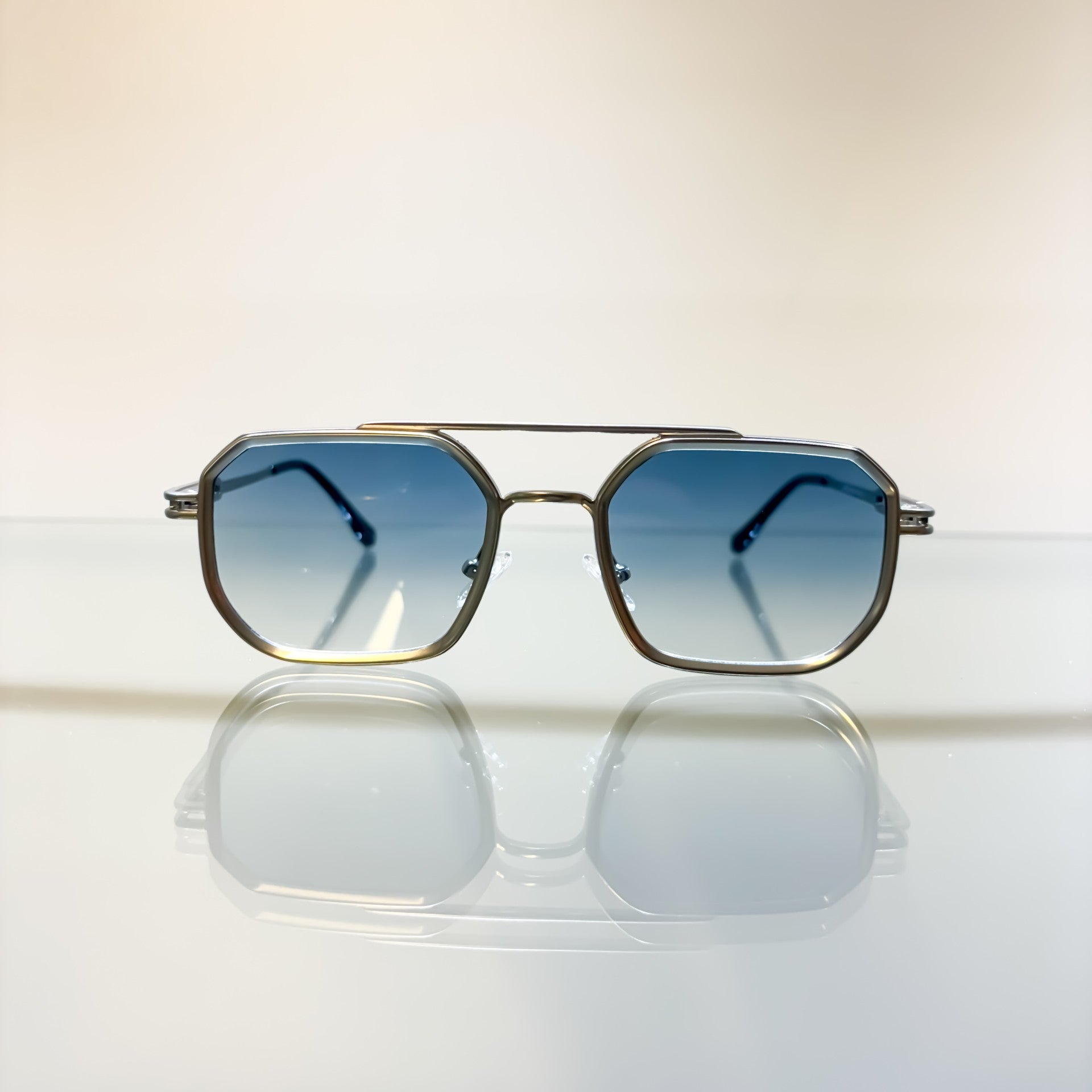 Glasses Square Avi Silver