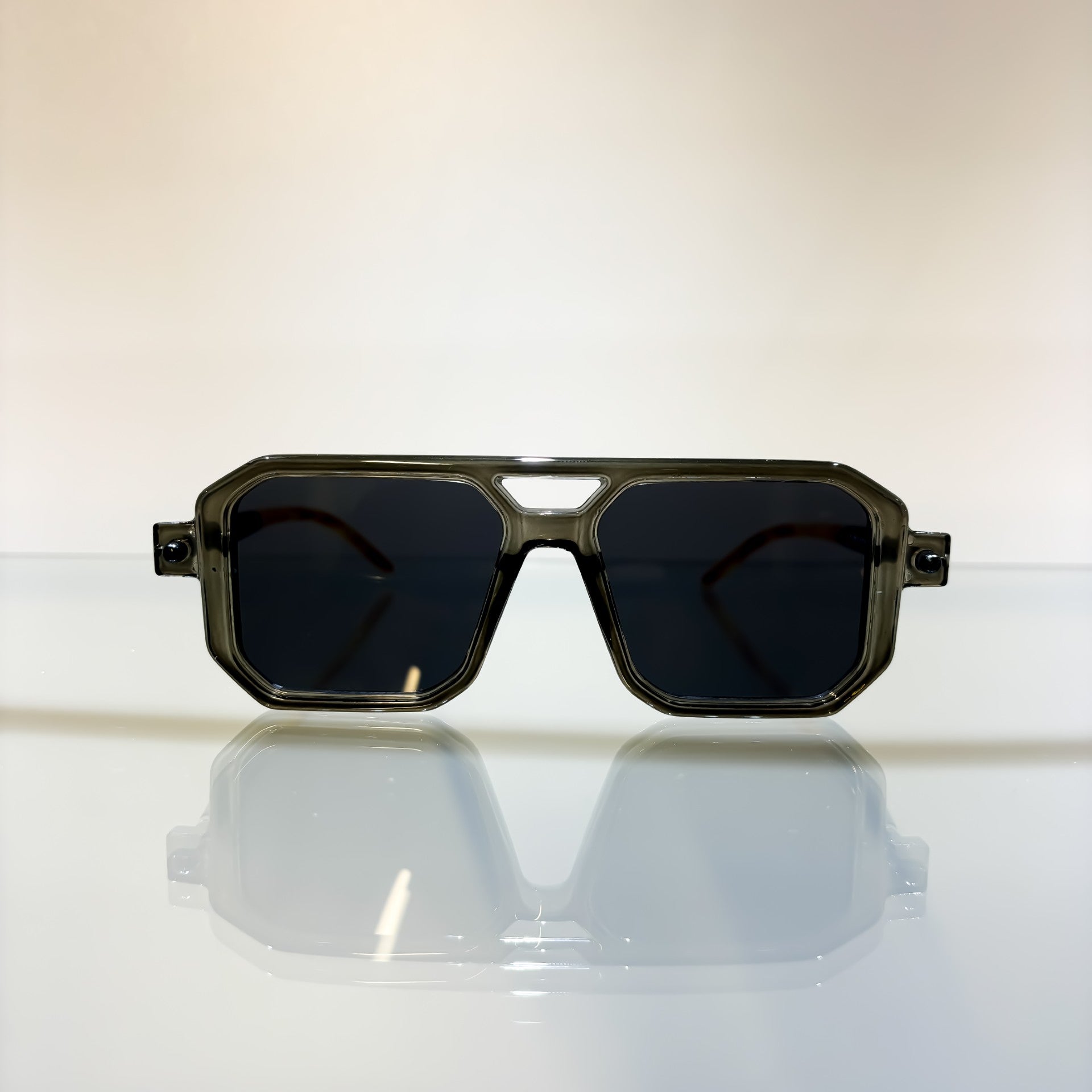 Glasses Vintage Bamboo Clear Lens