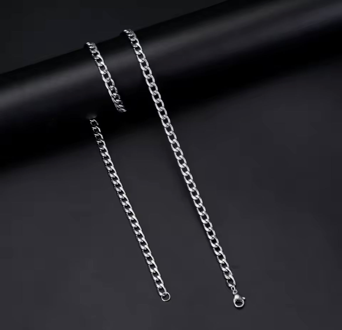 Cuban Chain 0518 SS Silver 18inch