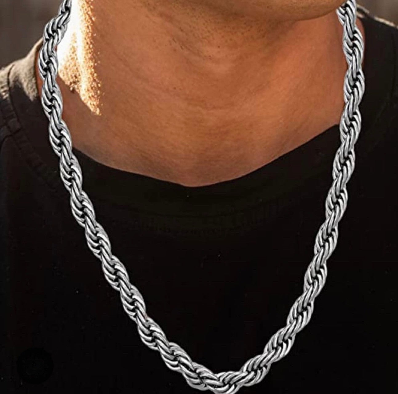 Big Rope Chain SS Silver 30inch