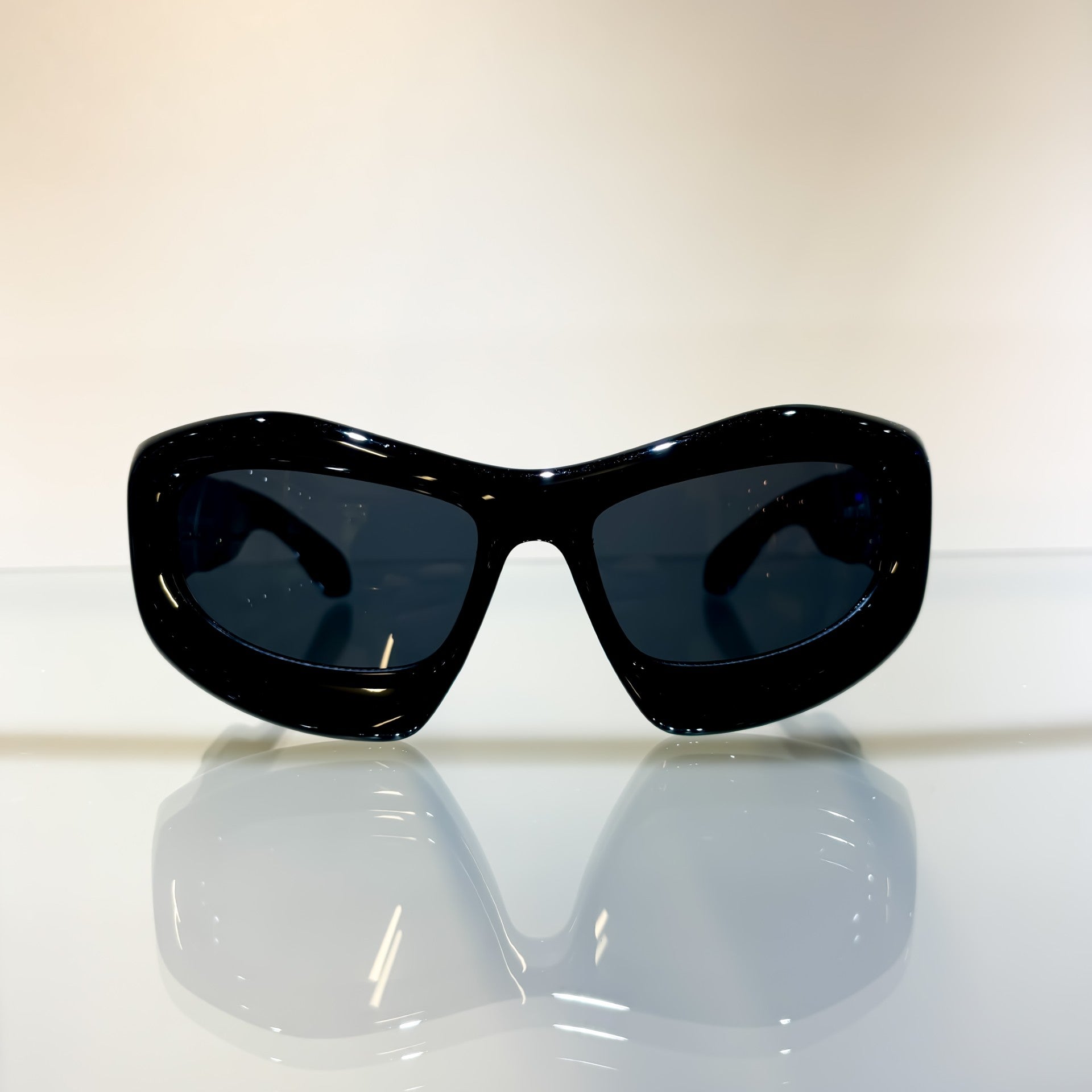 Glasses Alien Shiny Black