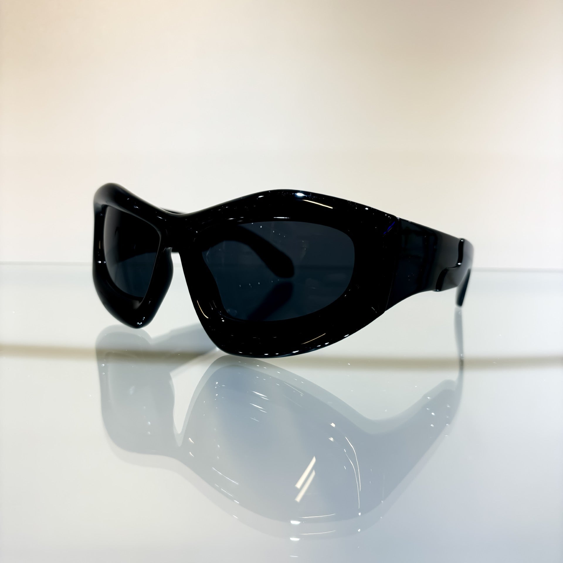 Glasses Alien Shiny Black