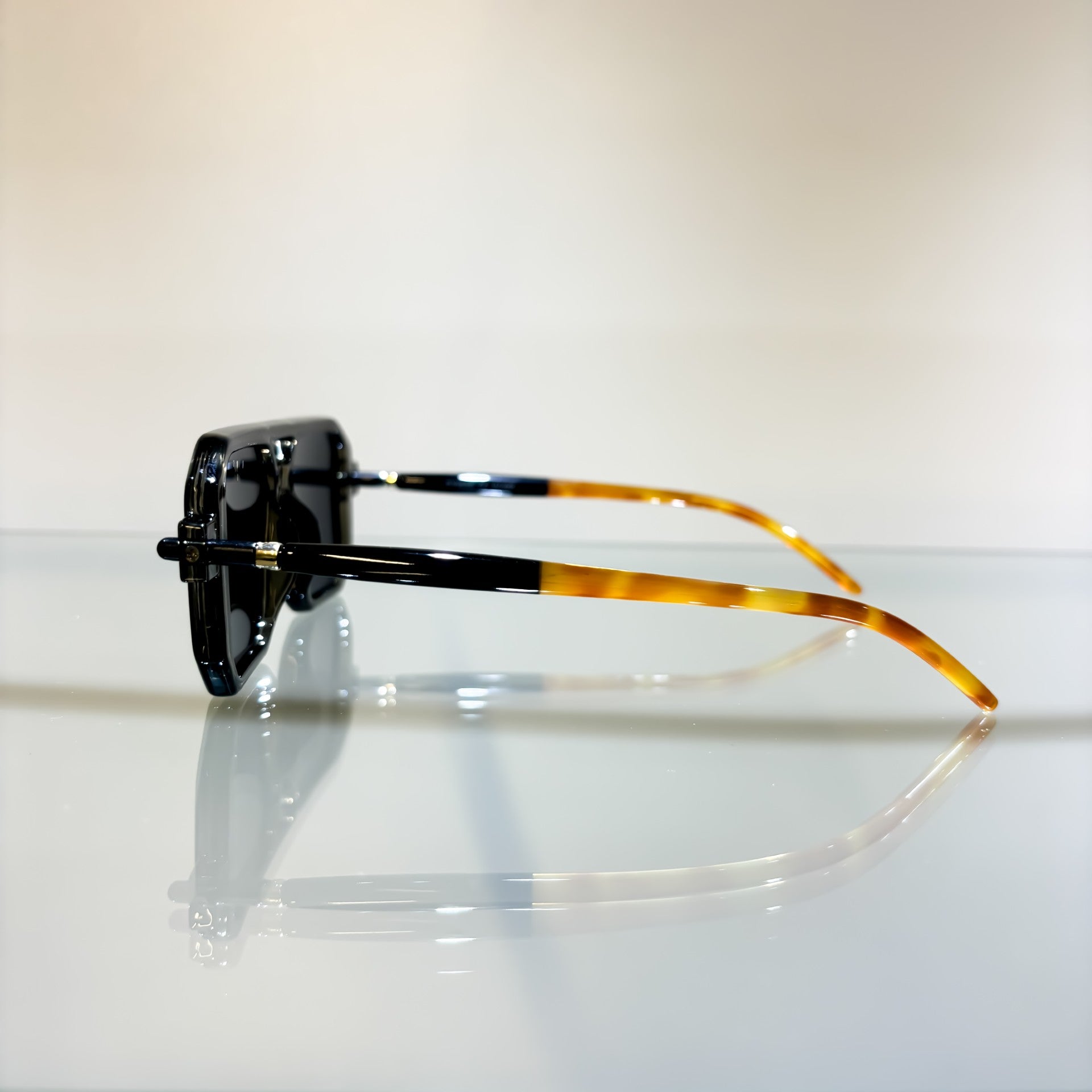 Glasses Vintage Bamboo Clear Lens